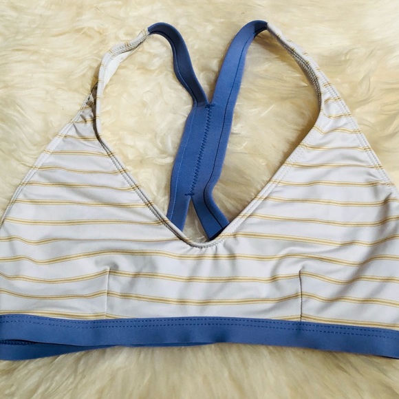 Women’s Patagonia Bikini Top Purple and Yellow XS - Picture 2 of 6